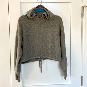 American Eagle Outfitters Tie Waist Sweater Hoodie